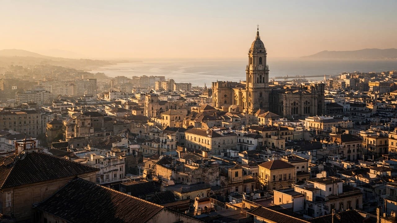 Vedere din Málaga, Andaluzia
